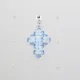 Small Cross - Earrings Pervenche - 3